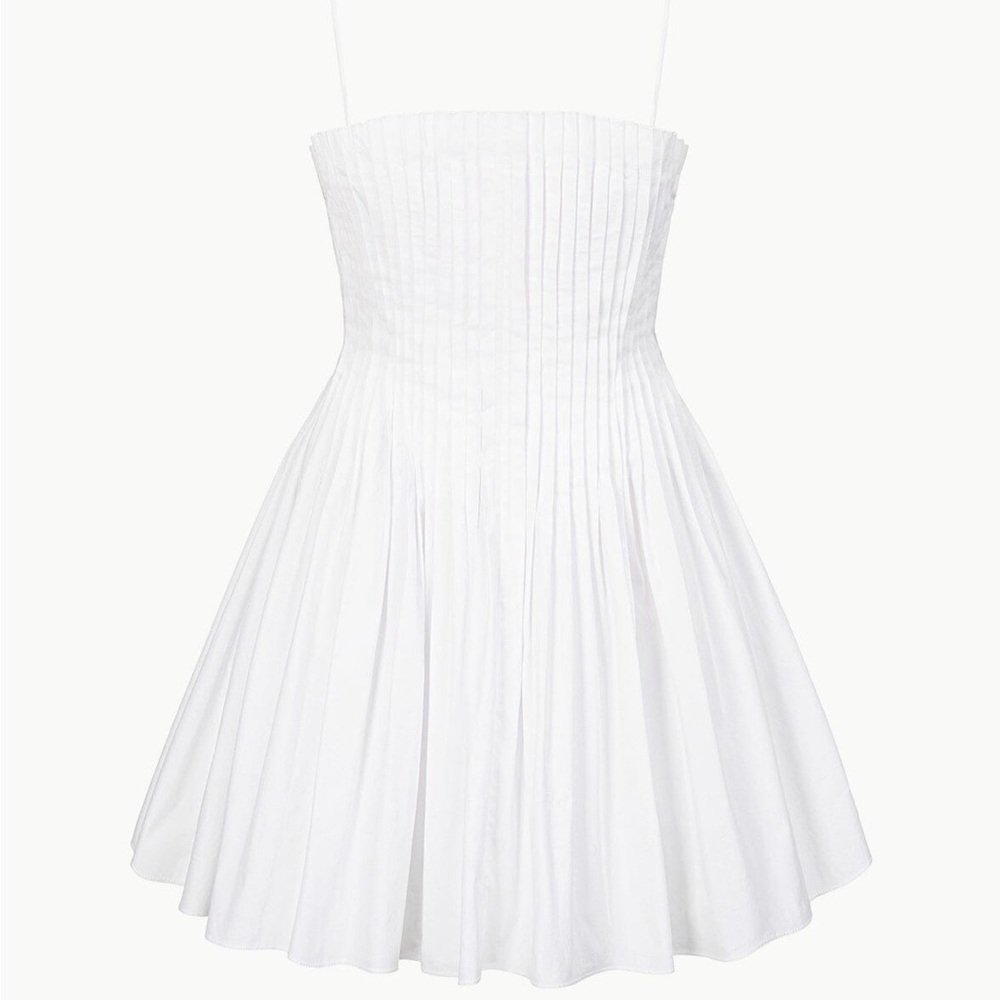 NEW STAUD mini bella dress in white - Picture 1 of 13